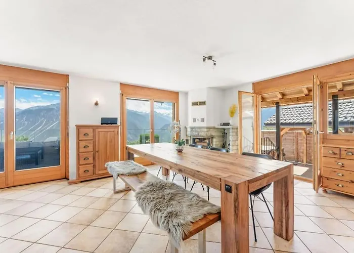 Willa 4bdr Alpine With Game And Sunny Terrace Crans-Montana